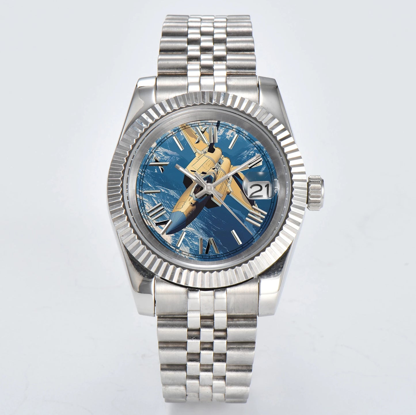 36mm/39mm NH35 Men's Luxury Watch | Roman Dial | NH35 Automatic Movement | Stainless Steel Case | Sapphire Glass | Creative Designs